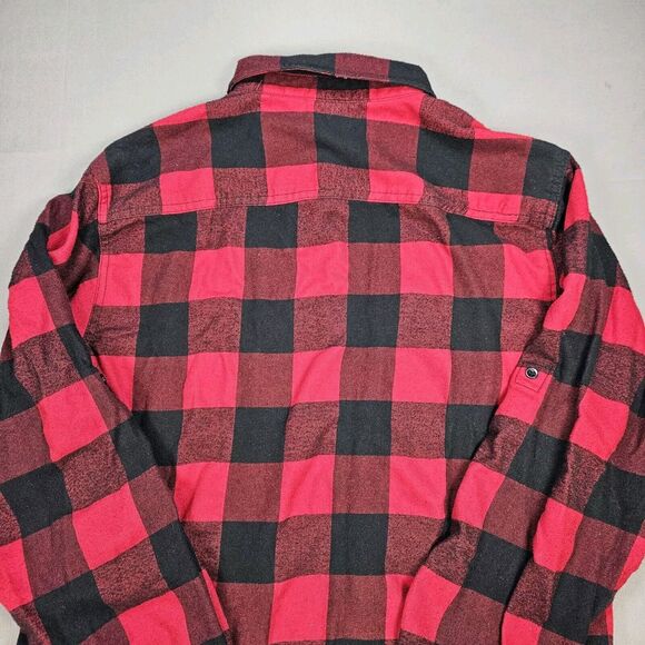 Burnside Red Lumberjack Flannel 10 Barrel Brewing Embroidered Size XL Flannel - Picture 6 of 7